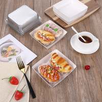 Boîtes alimentaires jetables en forme d'avion de 2,9 x 5,3 pouces pour gâteaux et sucre, option logo personnalisé, boîtes d'expédition en papier kraft de qualité alimentaire