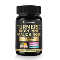 SPL OEM Gélules d'extrait de curcuma, de biopérine, d'ail et de gingembre pour le soutien articulaire et immunitaire