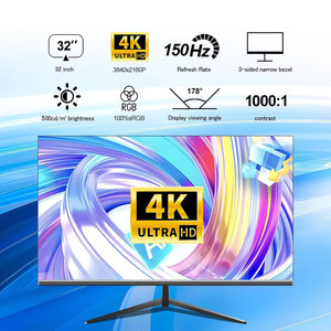 新款27 32英寸4K 120Hz 144Hz 150Hz 320Hz 1ms IPS面板100% SRGB白色电子竞技游戏监视器，带发光二极管背光 - Product Image 2