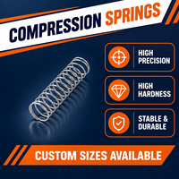 Ressorts de compression en acier inoxydable, style spirale, usage industriel, personnalisables, différentes tailles, charge droite/gauche