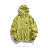 Chaqueta de Senderismo Unisex Impermeable para Verano, Protección Solar, Ligera, de Secado Rápido, con Protección UV, Tejido Transpirable, Corte Holgado