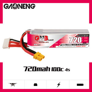 แบตเตอรี่ GAONENG GNB 4S 15.2V HV 720MAH 100C LiPo พร้อมหัวต่อ XT30 สำหรับโดรน FPV LiHV แรงดันสูง แบบยาว - Product Image 2