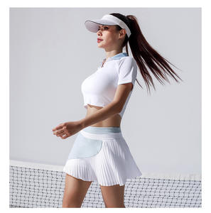 ชุดเล่นกอล์ฟของผู้หญิงผ้าไนลอนสแปนเด็กซ์มีจีบสำหรับ14% ทำจากไนลอน86ชิ้น - Product Image 4