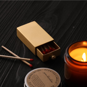 Maxery classico supporto di sicurezza per partita scorrevole in ottone massiccio porta fiammiferi con LOGO personalizzato e attaccante satinato oro scatola di fiammiferi - Product Image 2