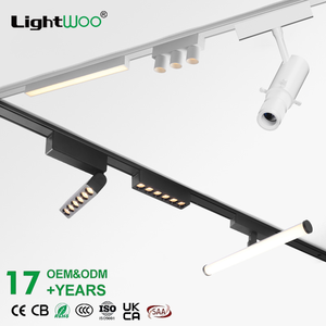 Éclairage LED linéaire en aluminium DC48V pour intérieur, style moderne, système magnétique, montage en surface, rail encastré, éclairage de magasin - Product Image 1