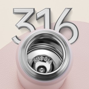 Tazza Termica Pop-up in Acciaio Inox 304 316 a Doppio Strato con Display Intelligente della Temperatura, Isolamento Termico, Design Sottile ed Estetico con Interno a Specchio - Product Image 5