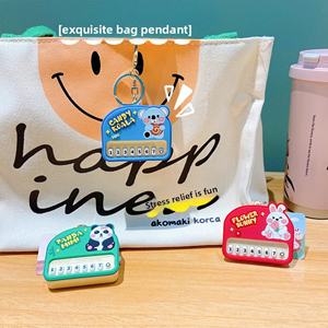 พวงกุญแจยางรูปสัตว์ขนาดเล็กของแท้ขายส่ง พร้อมเสียงเปียโน บรรเทาความเครียด - Product Image 4