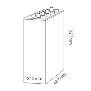 แบตเตอรี่ตะกั่วกรดแบบท่อ Mhb OPzS-2500 VRLA สำหรับอุปกรณ์สื่อสาร ความจุ 2500ah 2V - Product Image 2