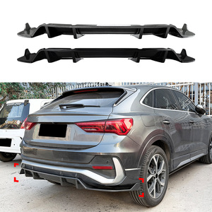 Aileron arrière Audi Q3 F3 Sportback en ABS noir piano avec texture carbone, kit carrosserie 2019+ - Product Image 1
