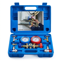 Producto Popular, Herramientas de Diagnóstico de Aire Acondicionado para Automóviles, Juego de Manómetros para Refrigerante R134A