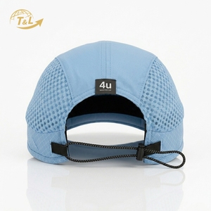 Gorra de Béisbol de Malla Transpirable 4u, Ajustable, Unisex, para Exteriores, Primavera/Verano, de 6 Paneles, Color Azul Claro - Product Image 5