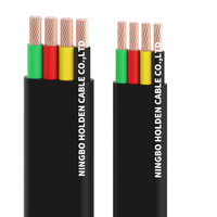 Étanche Cuivre Plat 10awg 3 Submersible Fil Rouleau Pompe Câble Plat Submersible 4 3 Core Pompe Câble Prix