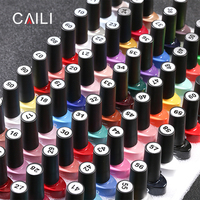Kit de Vernis à Ongles Gel Professionnel avec Faible MOQ, Collection de 60 Couleurs en Flacons de 7,5 ML, Manucure Gel à Tremper