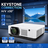 Profesyonel AV 8200 Lümen 3LCD Lazer Projektör, RS232 LAN Çift HDMI ve 360 Derece Kurulum Özelliğiyle