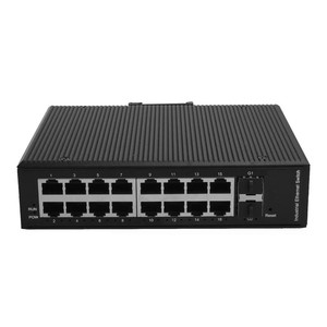 L2 Managed Industrial Fiber Optic <b>Switch</b> 16GE RJ45 2SFP Full Gigabit DIN Rail <b>Network</b> Ethernet <b>Switch</b> - Product Image 3