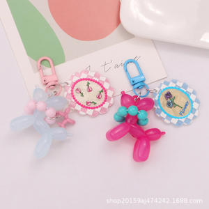 พวงกุญแจสุนัขบับเบิ้ล3D ใหม่พวงกุญแจตุ๊กตาน่ารักสดใสอุปกรณ์ตกแต่งกระเป๋า - Product Image 2