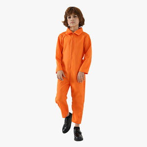 Children Role Play Costume Carnival Party Performance Orange <strong>Prison</strong> <strong>Uniform</strong> - Product Image 4