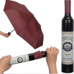 Personal isierte Logo bunte Geschenk <span class=keywords><strong>Promo</strong></span> Weinflasche Regenschirm - Product Image 1