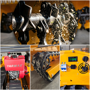 Cortadora de Césped para Pendientes con Cuchillas Rotatorias, Control Remoto, Sistema Automático, Altura de Corte Ajustable (10-200 mm), Función de Mulching - Product Image 3