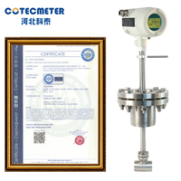 12inch Rs485 Differential Pressure Laboratory Steam Flowmeter Gas Chlorine Nitrogen Flowmeter Insert Vortex Flow Meter for Air