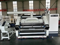 Machine à fabriquer du carton ondulé à 2 couches, entraînée par un moteur PLC, 15 kW, haute capacité, 70 pièces/min, pour usine de fabrication