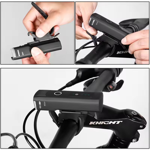 ไฟฉายจักรยานแบบชาร์จ USB ไฟหน้าจักรยาน LED เซ็นเซอร์อัจฉริยะ 4 โหมด IPX6 กันน้ำสำหรับขี่กลางคืน - Product Image 4
