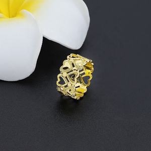 JXX Wholesale <b>24K</b> <b>Gold</b> Wedding <b>Rings</b> for <b>Men</b> and Women Dubai/Arabic Style High Quality Brass Hand <b>Ring</b> for <b>Men</b> - Product Image 6