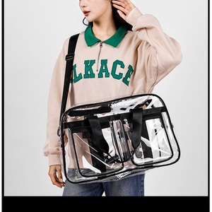 High Quality Transparent <b>Travel</b> Duffel Bag Trendy Cool Fitness Yoga <b>Handbag</b> Lightweight Large Capacity Portable Gym Bag - Product Image 5