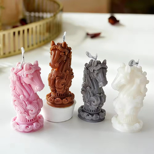 Velas Aromáticas con Diseño de Tótem de Caballo, Velas de Cera de Soya Hechas a Mano para Decoración de Fiestas y Bodas, Regalo - Product Image 5