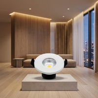 Spot encastré LED COB moderne en fer, ignifuge, IP65, 5W 6W 8W, 4000K, orientable, dimmable, pour plafond et mur, maison et bureau