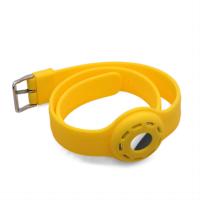 Collier Airtag pour chien et chat Protecteur en silicone réfléchissant Collier pour animal de compagnie avec support Apple Air Tag pour chats