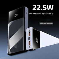 22.5W Power Bank 10000mAh Affichage LED Chargeur portable ultra-mince Logo personnalisé