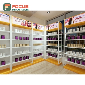 Premium Wig Display Cabinet Glass Door Multi Shelf Drawer Display Hair Extension Store Display Cabinet - Product Image 1