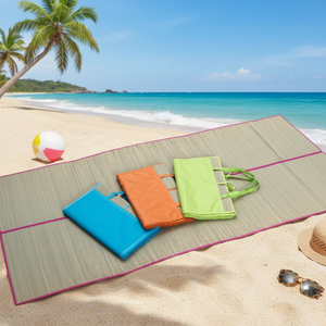 Esterilla de Playa 60x180 cm, Plegable, de PVC, Inflable, Impermeable, Manta de Camping Portátil, Colchoneta para Actividades al Aire Libre y Picnic - Product Image 3