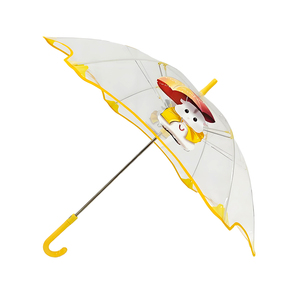 <span class=keywords><strong>Parapluie</strong></span> <span class=keywords><strong>transparent</strong></span> semi-automatique pour enfants, style dessin animé, coins arrondis, sûr pour l'école primaire - Product Image 1