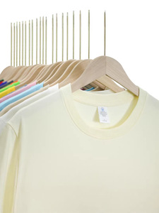 Camiseta Casual de Corte Regular para Hombre Y 2025, 100% Algodón, Diseño Liso, Tela Chifón No Tejida, Manga Corta, Ecológica XF123 - Product Image 4