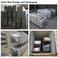 Structure de montage de panneaux solaires commerciaux en acier galvanisé (zinc, aluminium, magnésium) avec profilés en C pour projets EPC au sol et sur toiture