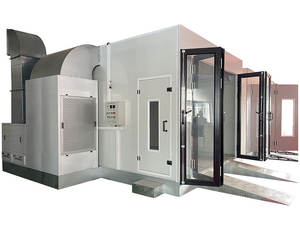 Cabine de peinture à courant descendant avec chauffage électrique efficace fabriqué en Chine avec système de brûleur diesel - Product Image 3