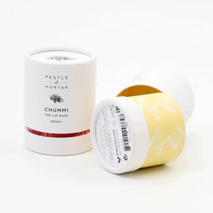 Tube en papier alimentaire personnalisé pour cosmétiques, impression 4 couleurs et marquage à chaud, boîte cadeau ronde pour emballage de crème pour le visage - Product Image 5