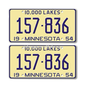 Décoration des États-Unis Plaque d'immatriculation en métal <span class=keywords><strong>Vintage</strong></span> Retro Tin Plate Car Decor Number Plate 12inch 6inch - Product Image 3