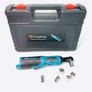 25v Portable Cordless Ratchet Wrench M10 Rechargeable Lithium 90 Degree Right Angle <b>Torque</b> Wrench <b>Set</b> C02 - Product Image 4