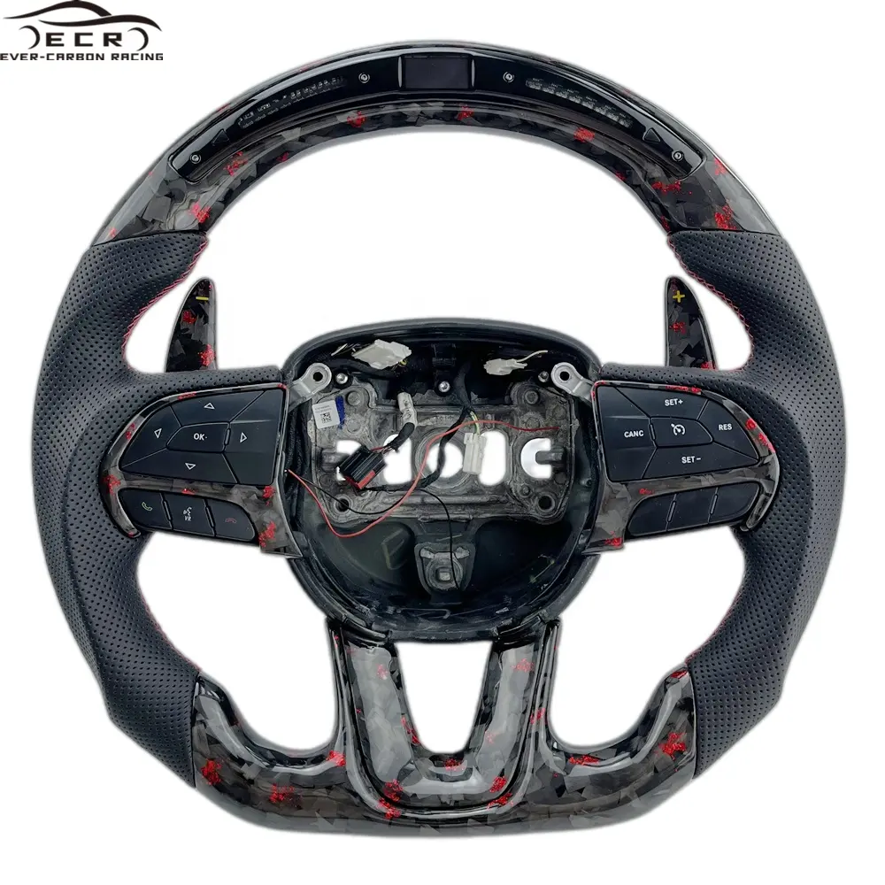 Ever-Carbon Racing ECR, tailleur personnel forgé en Fiber de carbone LED, couverture centrale de volant pour Dodge Charger, Kit de carrosserie large