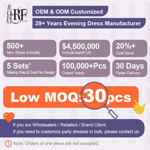 Mới bán buôn Ruffle V cổ thêu ăn mặc thanh lịch Đảng dài Gown bóng Gown prom DRESS 2025 - Product Image 6