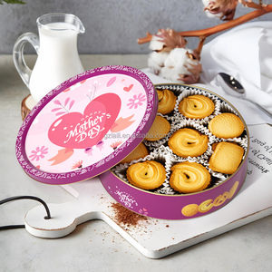 Tốt Nhất Người Bán Của Mẹ Món Quà Ngày Giòn Ngọt Ngào Kem Trứng Làm Đầy Bơ <span class=keywords><strong>Cookie</strong></span> Khác Nhau Bao Bì Các Loại Hộp Thiếc - Product Image 6