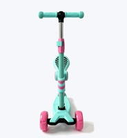 Trottinette légère pour enfants Yilien LS-306A, 3 roues, siège pliable, roues lumineuses à LED, hauteur réglable, guidon réglable