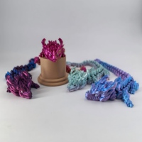3D-Gedrucktes Art Deco Geburtstags-Drachen-Ornament und Spielzeug aus Bunten Steinen aus China Modell WJ015 für den Hausgebrauch