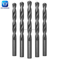 Foret hélicoïdal HSS 4341 forgé à froid, norme DIN338, oxyde noir, tige droite, pour perçage de l'acier au carbone, du fer et de l'aluminium
