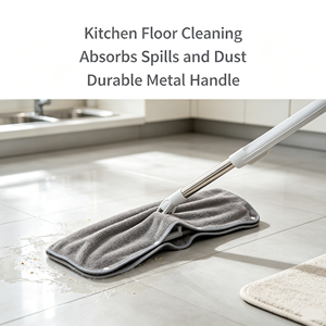 Microfiber Floor Mop Cover Cloth Reusable Refillable Rectangle Cleaning Pad for Home Office - Product Image 2