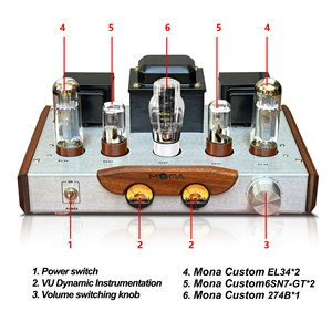 Amplificateur EL34 de classe A pure 8W, parfait pour les séances de <span class=keywords><strong>jazz</strong></span> tard dans la nuit et les soirées vinyles - Product Image 5