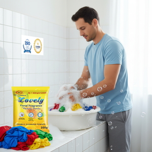 <span class=keywords><strong>Lessive</strong></span> en poudre 200g x 50 pièces/paquet – Vente en gros – Détergent à haute mousse pour le linge – Savon en poudre pour le linge – Détergente Para Ropa - Product Image 4